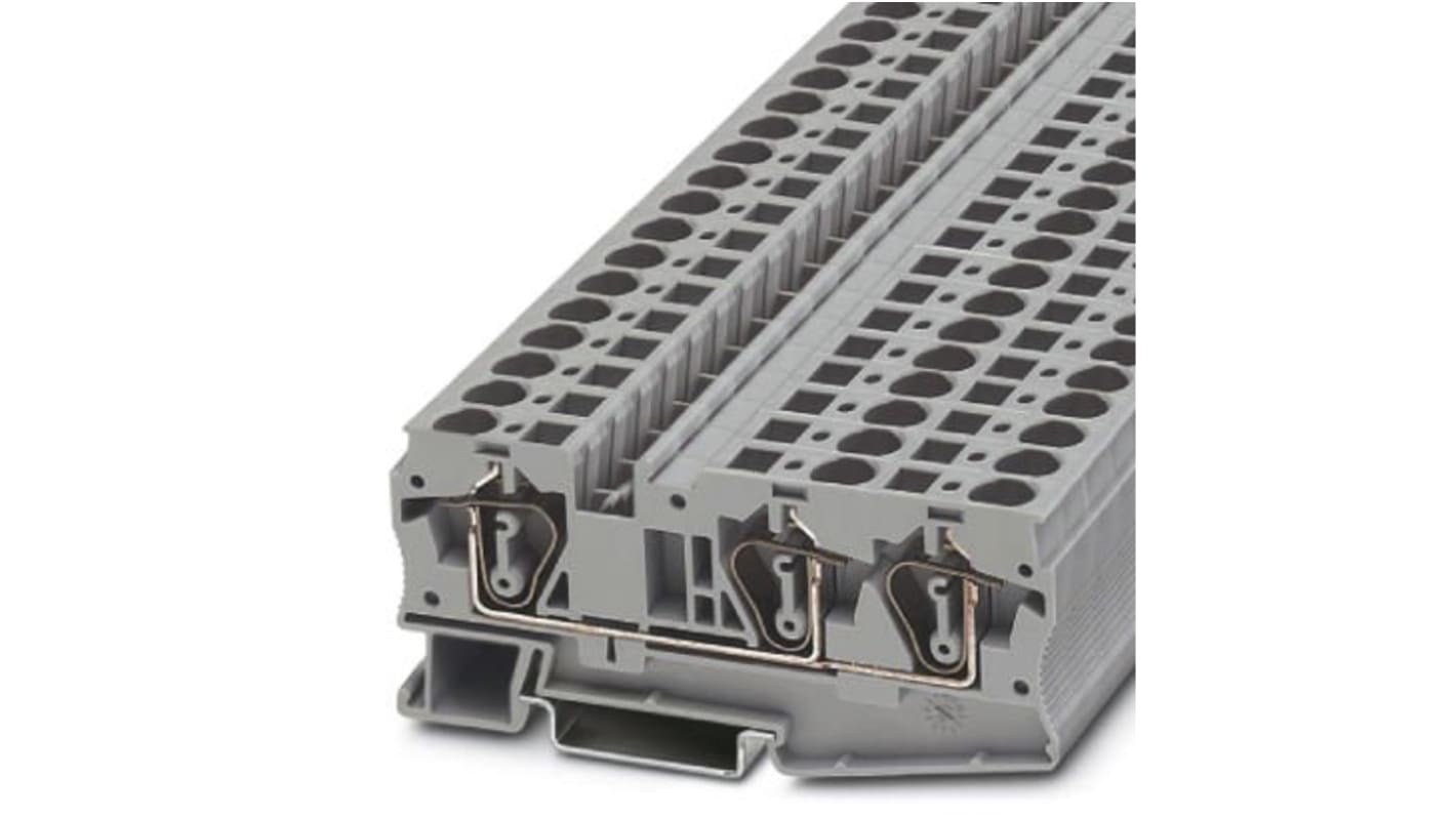 Phoenix Contact ST 6-TWIN Series Grey Feed Through Terminal Block