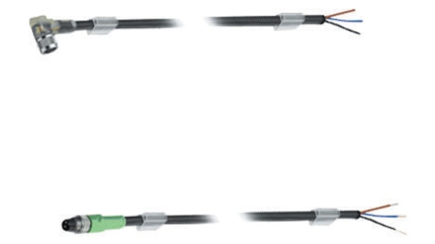 Cavo sensore/attuatore Phoenix Contact 3 cond. M8 Maschio / Senza terminazione, L. 5m