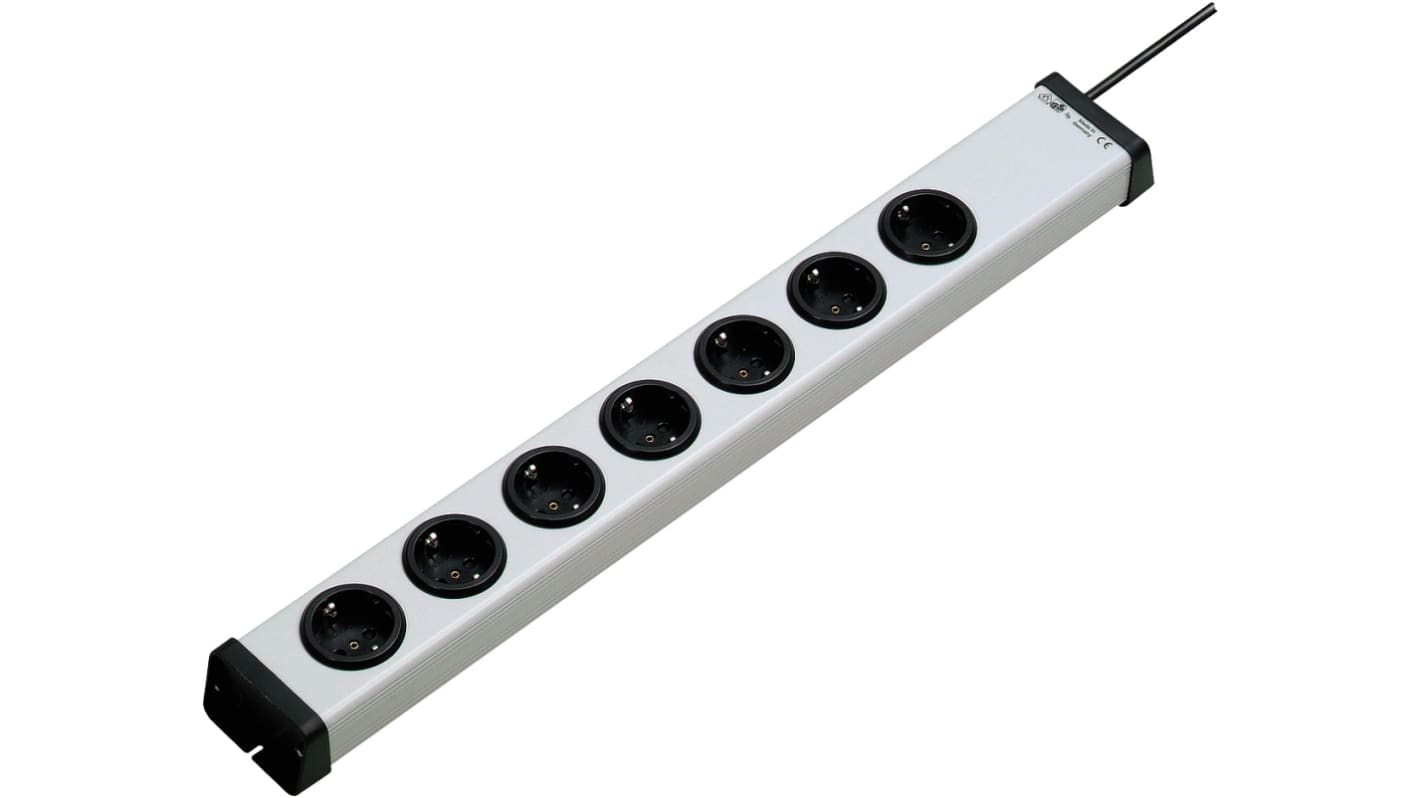 Ehmann Typ F – Deutscher Schutzkontakt Stromverteilungseinheit, 7-fach CEE 7/7 Deutscher Schutzkontakt / Französisch ,