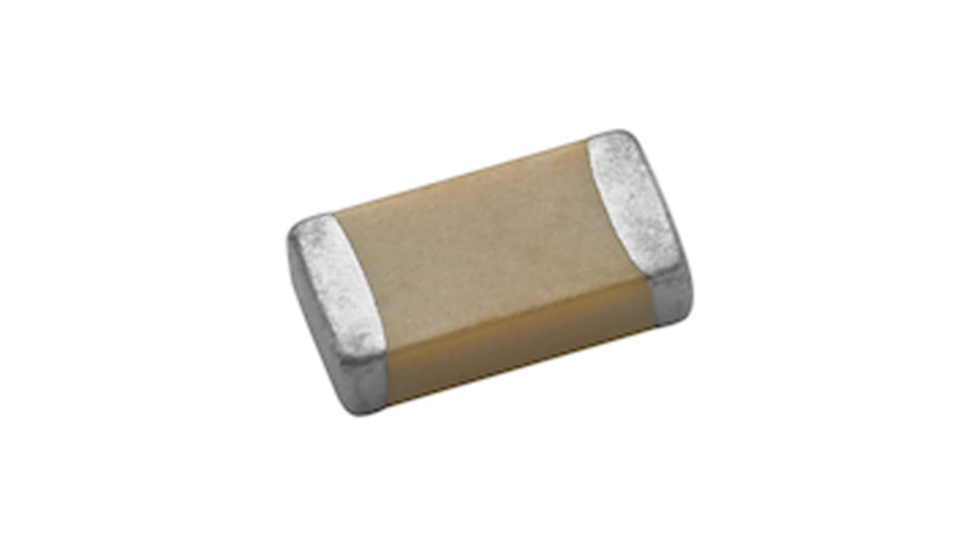 Vishay 5.6nF Multilayer Ceramic Capacitor MLCC, 50V dc V, ±5% , SMD