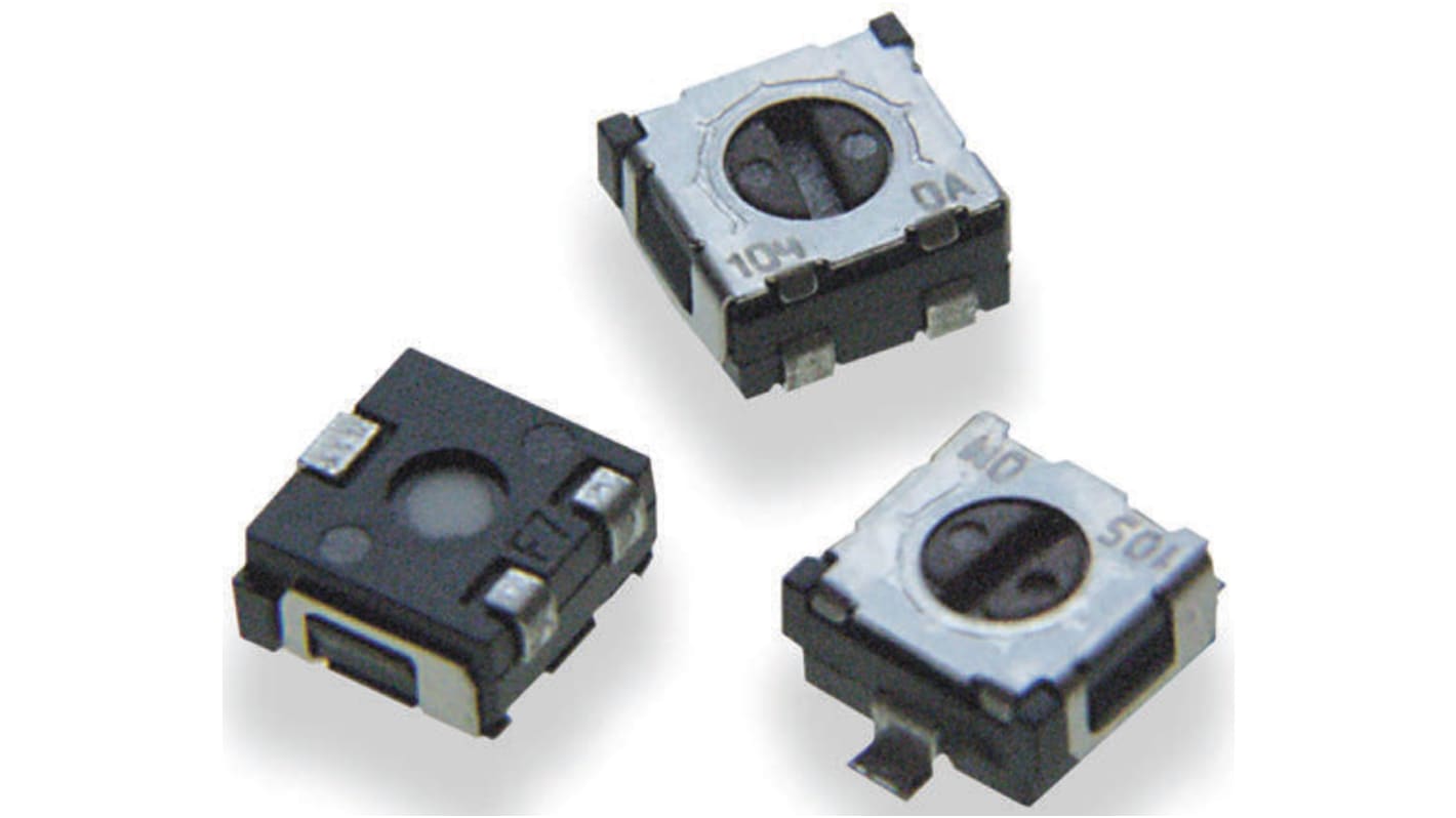 TE Connectivity 3213 1-Gang SMD Trimmer-Potentiometer, Einstellung von oben, 10kΩ, ±20%, 0.125W, J-Schraubkloben, L.