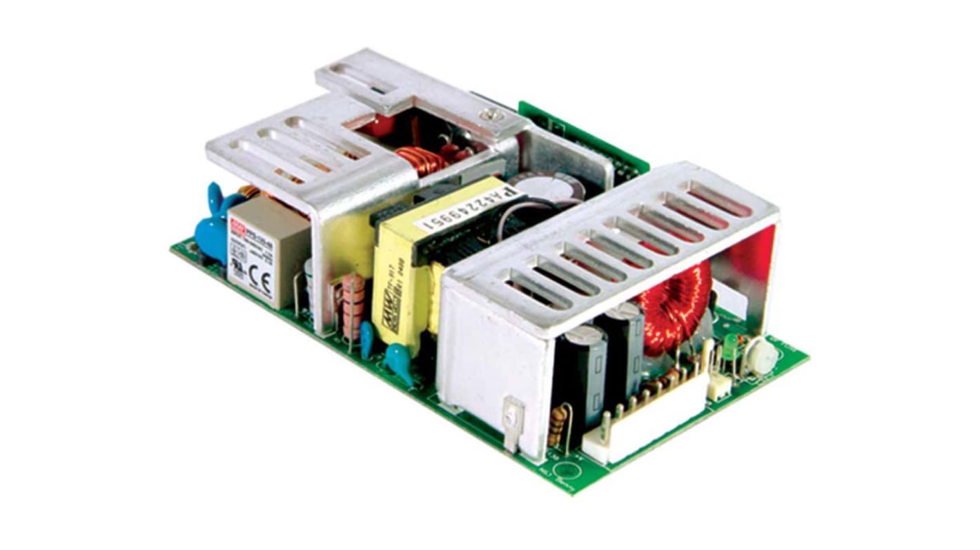 MEAN WELL Switching Power Supply, PPT-125B, 5 V dc, ±12 V dc, 3 A, 11.5 A, 500mA, 99.5W, Triple Output, 127 →