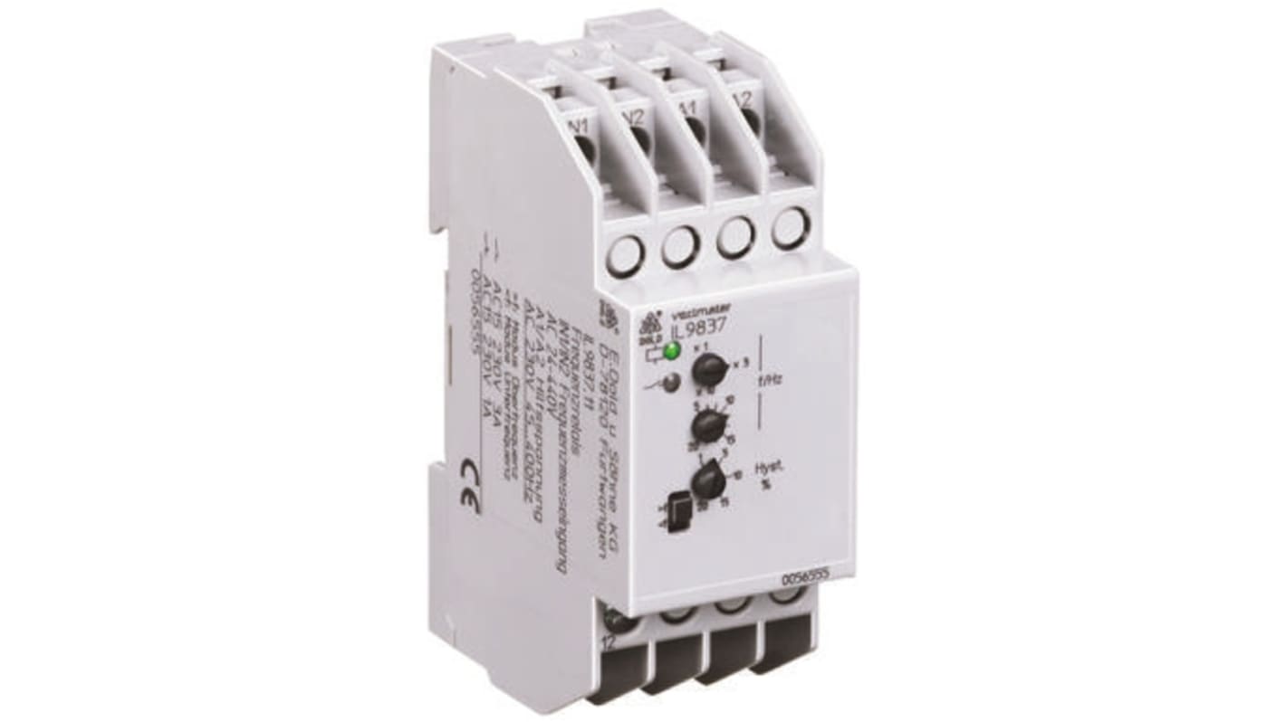 Dold Frequency Monitoring Relay, SPDT, DIN Rail