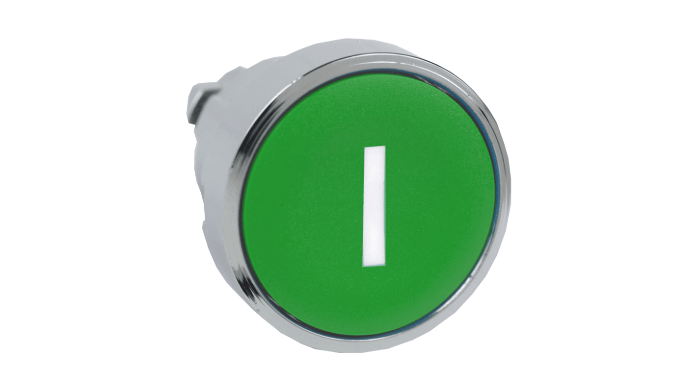 Schneider Electric Harmony XB4 Series Green Spring Return Push Button Head, 22mm Cutout, IP66, IP67, IP69K