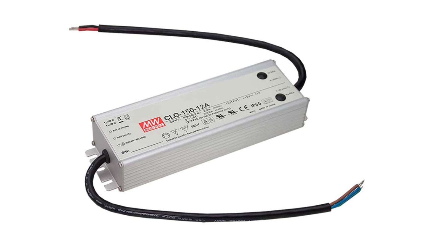MEAN WELL, 24 → 48V Output, 153.6W Output, 3.2A Output, Constant Voltage