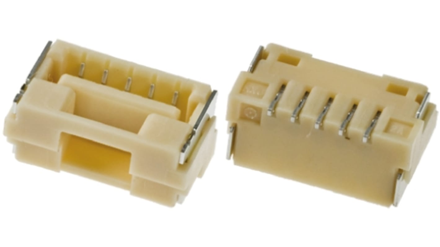 Gniazdo PCB 5 -pinowe raster: 1.25mm typu płytka – płytka Proste SMD