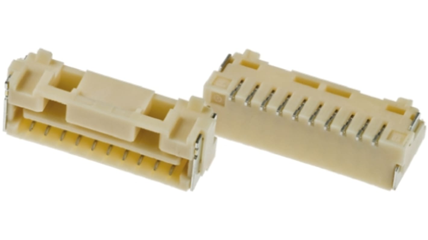 Gniazdo PCB 10 -pinowe raster: 1.25mm typu płytka – płytka Proste SMD