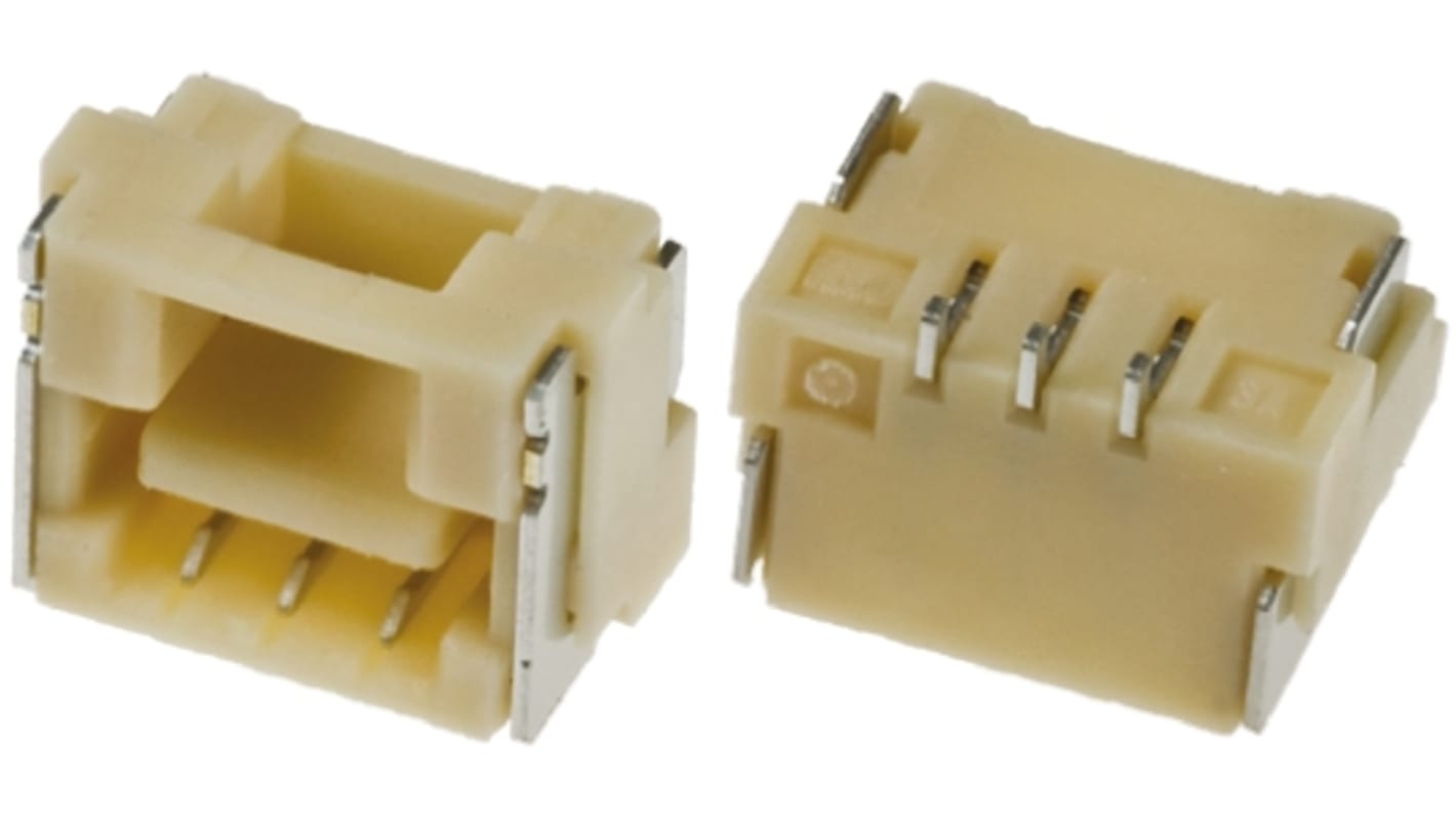 Gniazdo PCB 3 -pinowe raster: 1.25mm typu płytka – płytka Kąt Proste SMD
