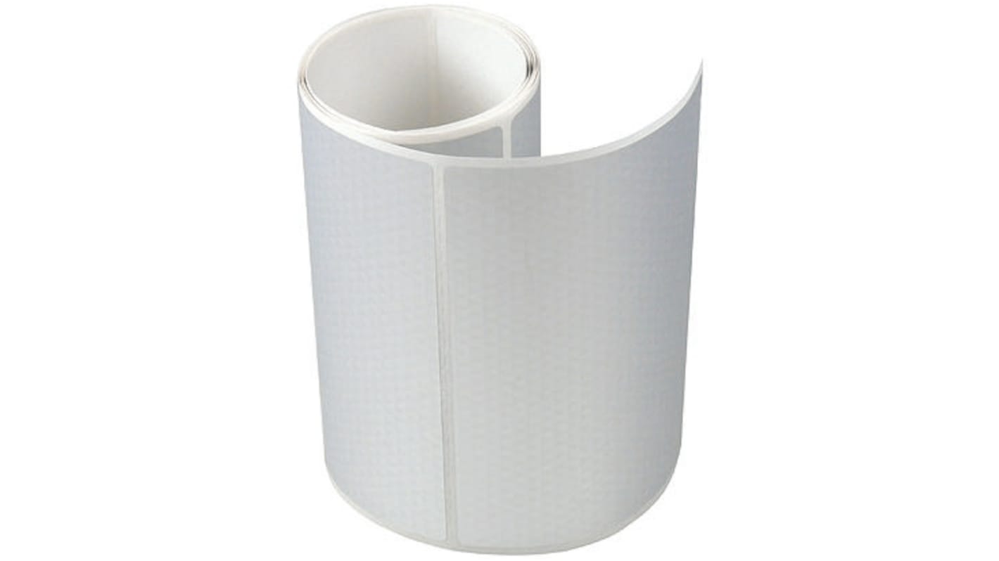 HellermannTyton Silver Label Roll, 74mm Width, 101.6mm Height, 1 ロールあたり 500枚 Qty