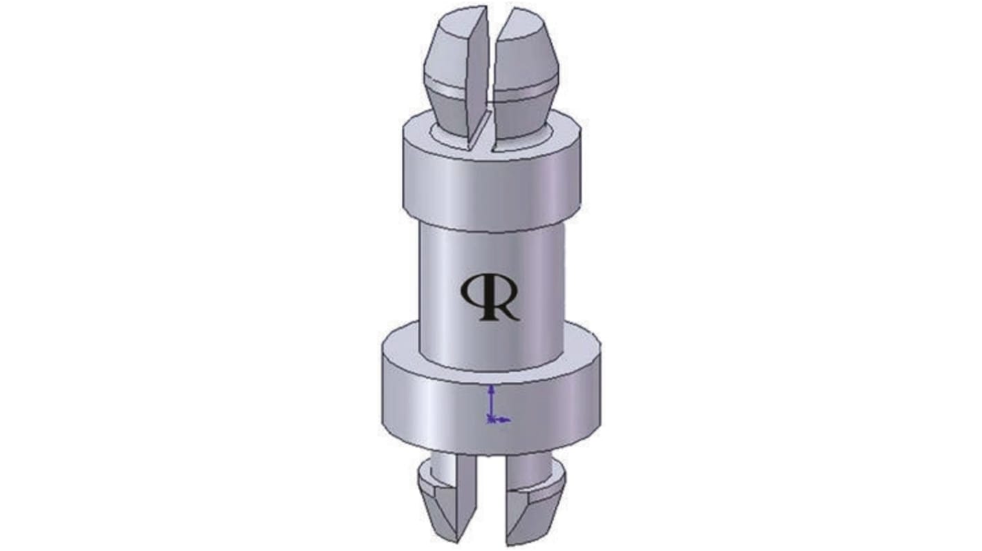 MSPS-8-01 , 12.7mm High Nylon PCB Post for 4mm PCB Hole, 4.6mm Base
