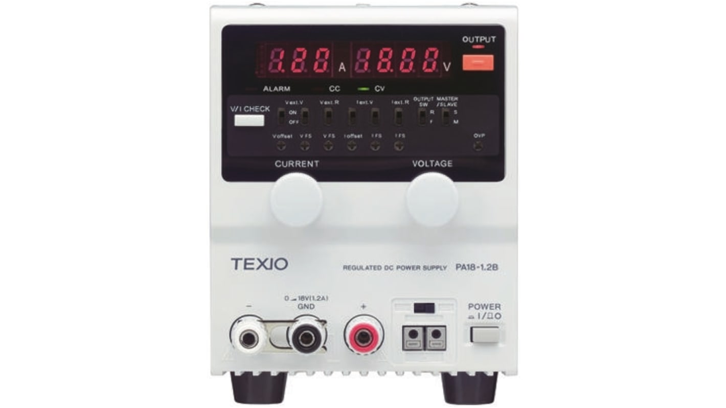 PA36-3B | Texio Corporation ベンチ電源, 出力数:1, 0 → 36V PA36-3B | Texio Corporation ベンチ電源, 出力数:1, 0 → 36V