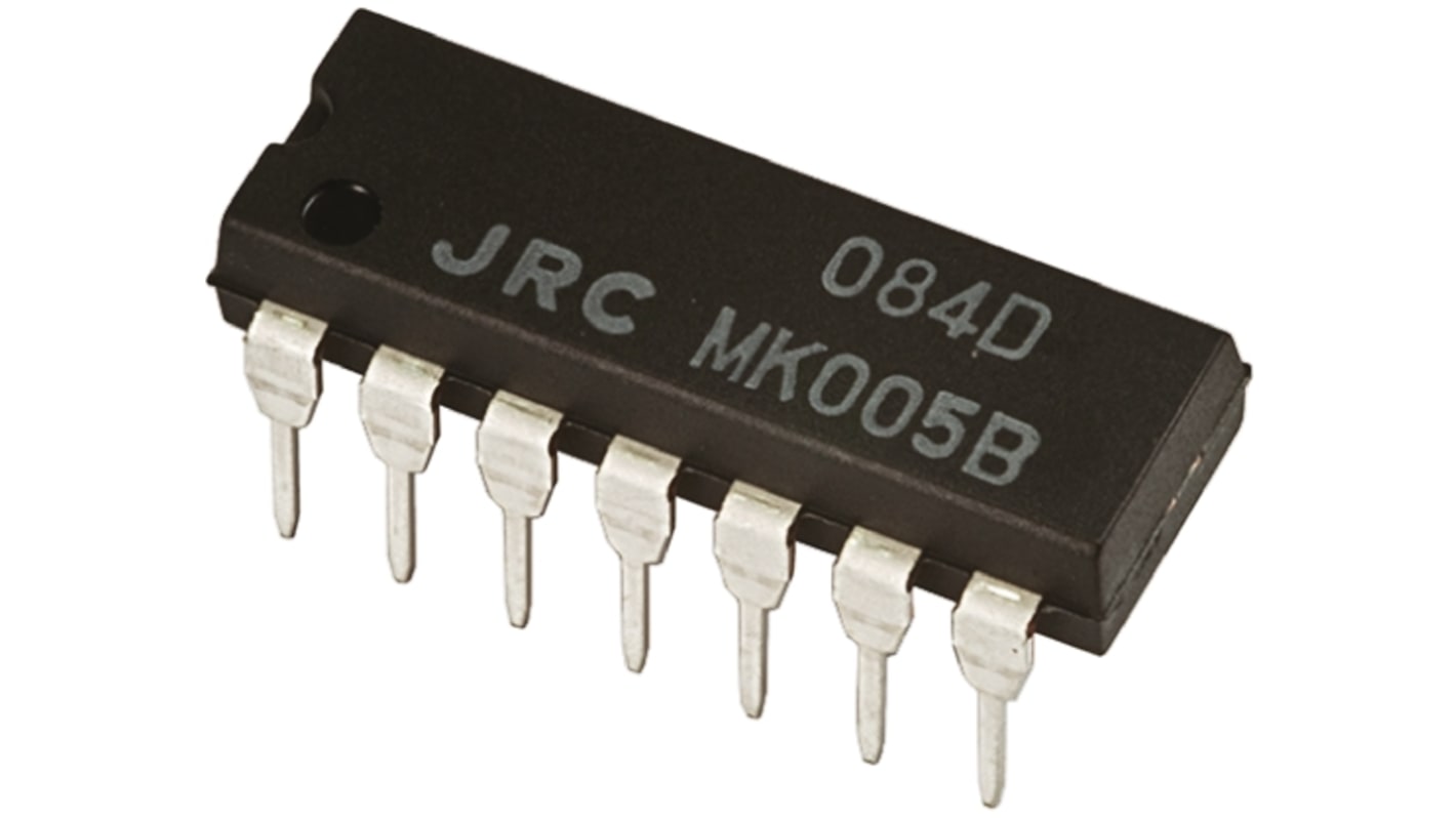 Nisshinbo Micro Devices オペアンプ, スルーホール, 4回路 Nisshinbo Micro Devices オペアンプ, スルーホール, 4回路