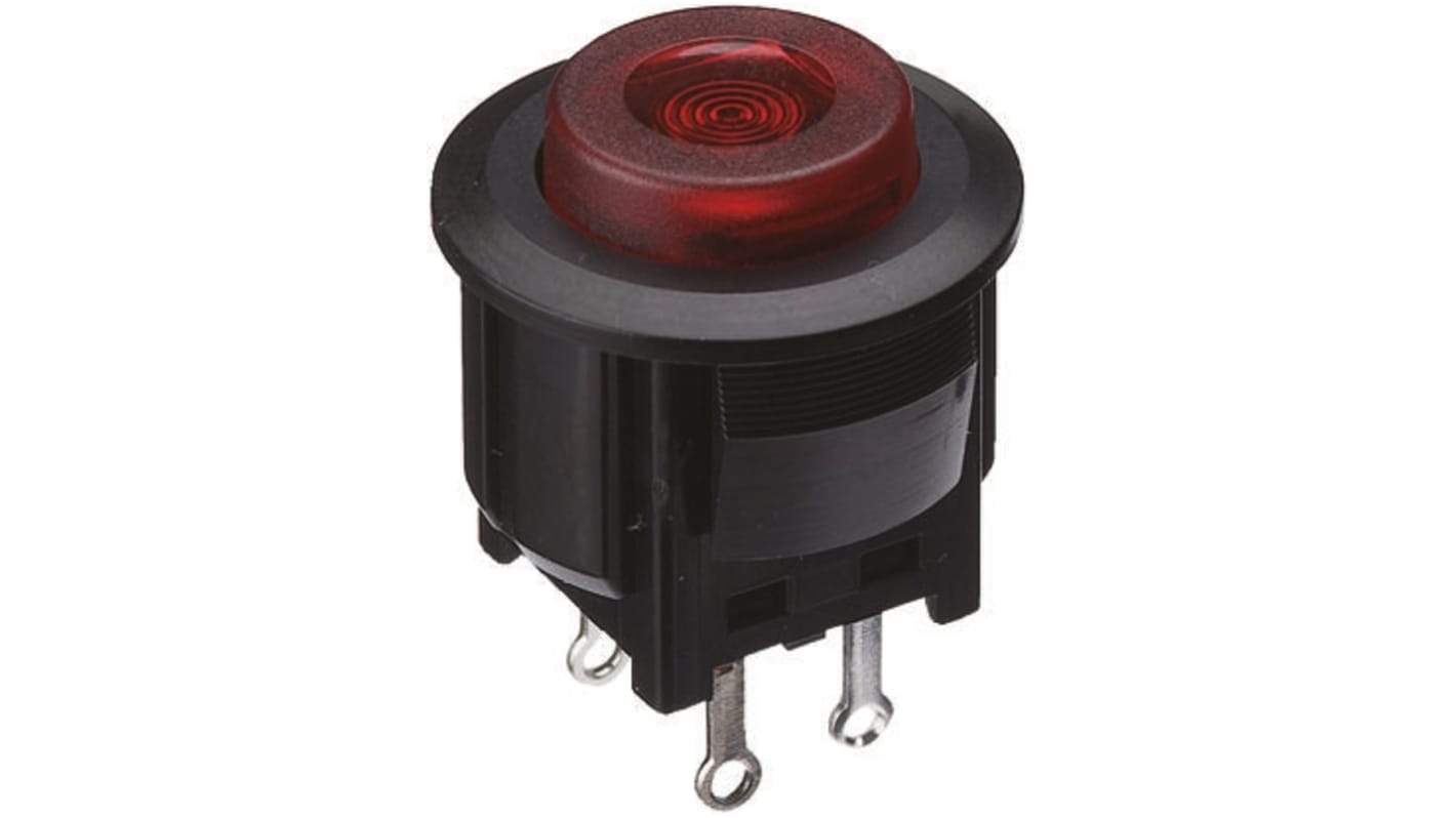 DS-664K-C-L-S-K-TR | Miyama 押しボタンスイッチ, ラッチ, SPST DS-664K-C-L-S-K-TR | Miyama 押しボタンスイッチ, ラッチ, SPST