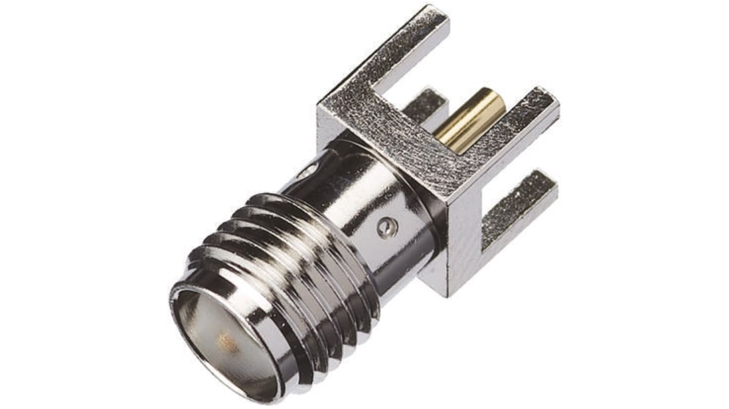 Yuetsu, Jack PCB Mount SMA Connector, Solder Termination, Straight Body