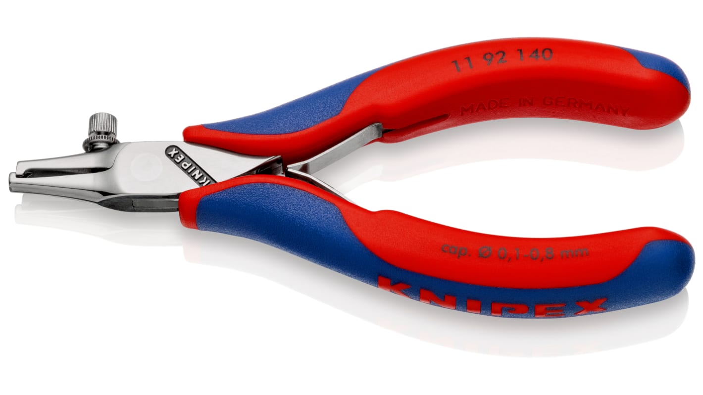 Knipex 11 92 140 Series Stripping pliers for electronics, 0.1mm Min, 0.8mm Max, 140 mm Overall
