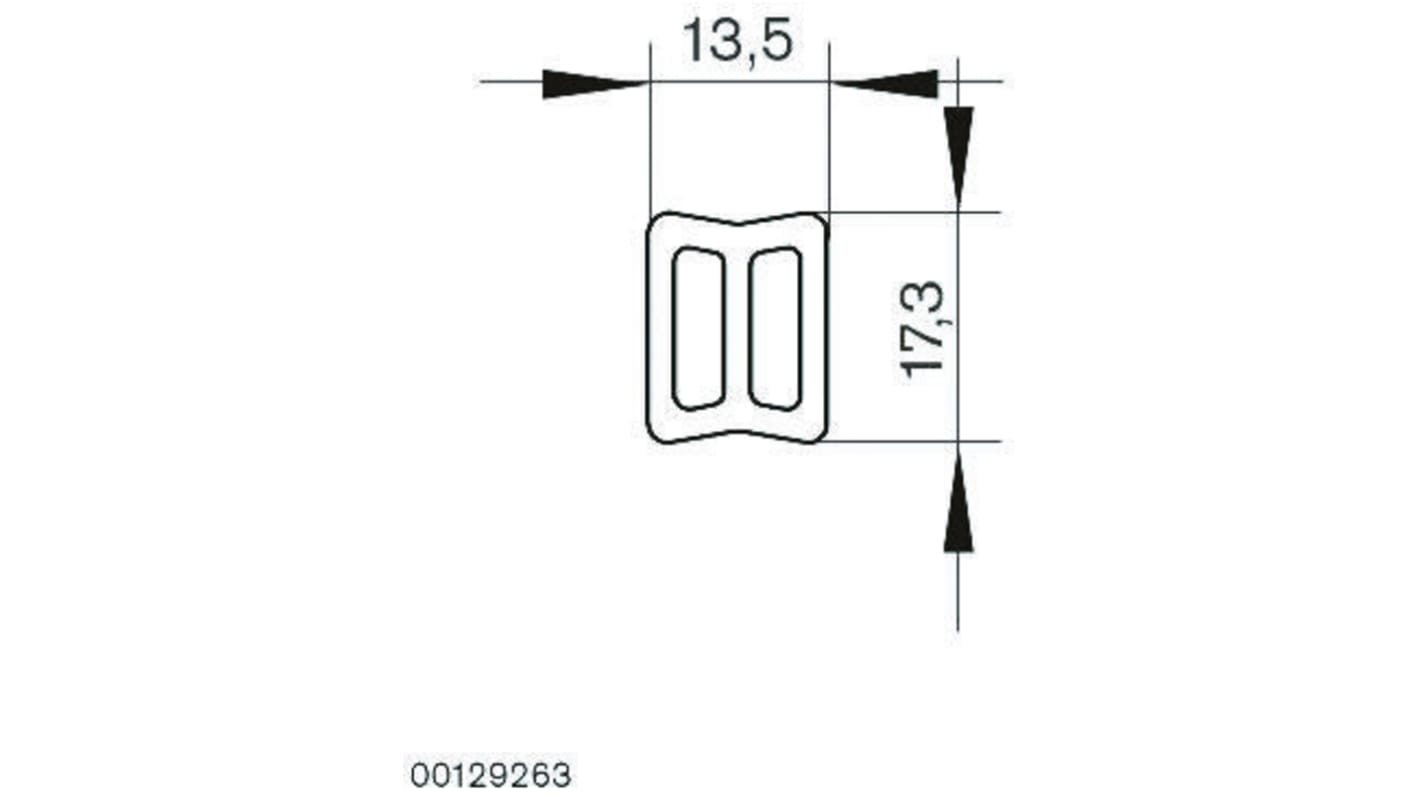 Bosch Rexroth Profile Rail, 3000mm Length x 13.5mm Width x 17.3mm Height