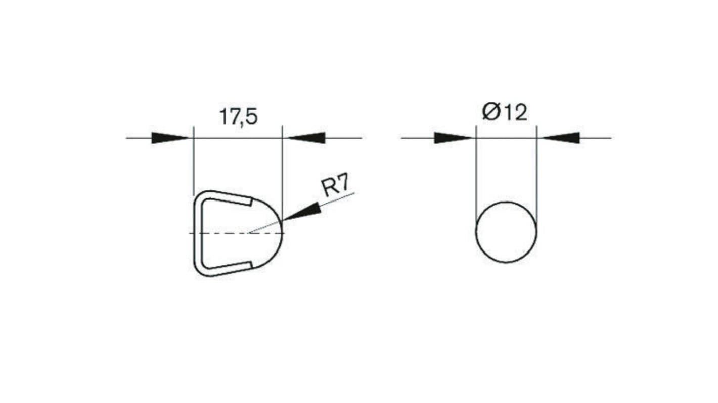 Bosch Rexroth Profile Rail 12mm, 3000mm Length