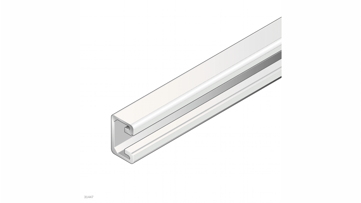 Perfil de Aluminio Plateado, perfil de 15 x 22.5 mm x 1000mm de longitud