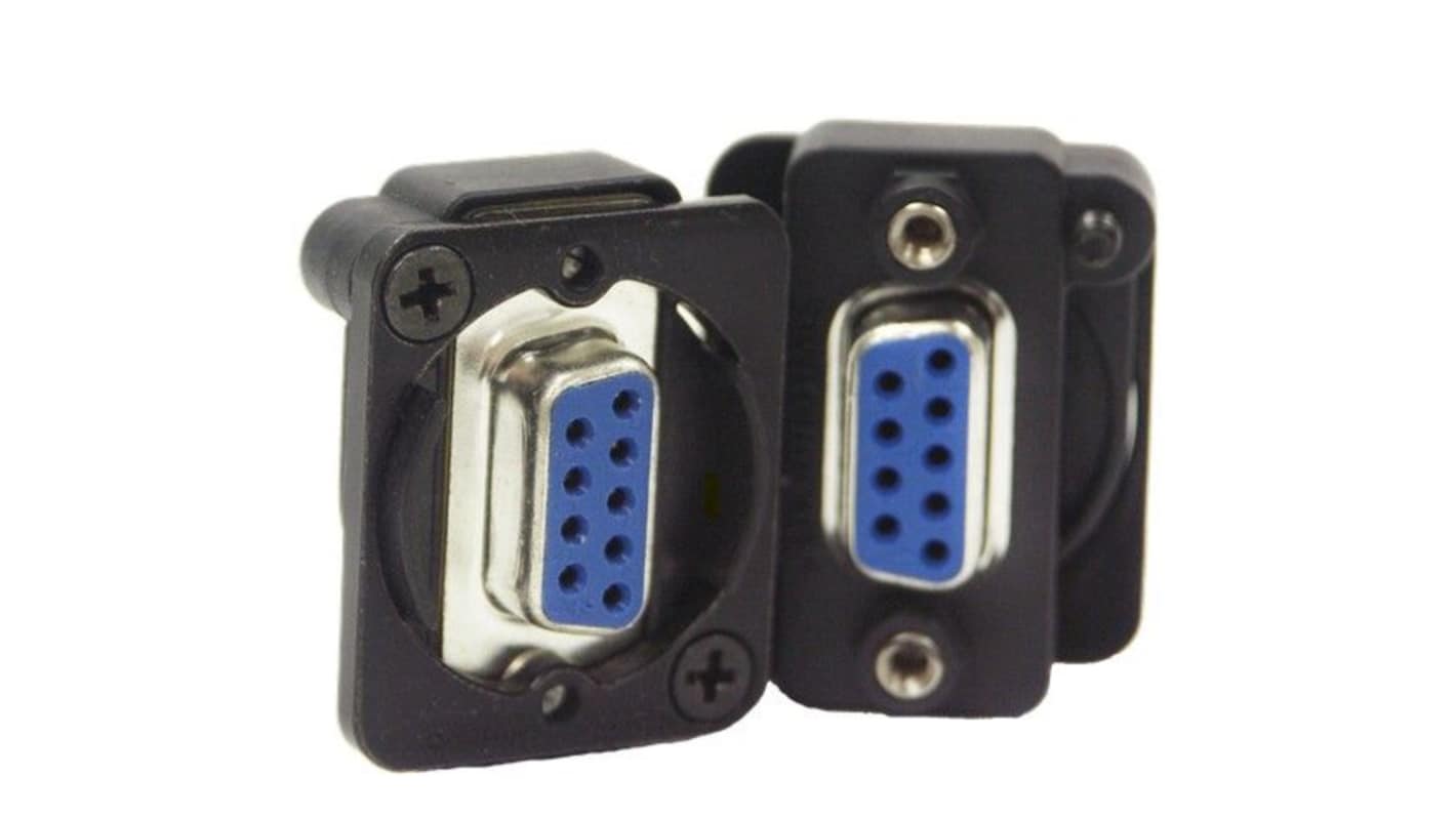 Adattatore D-sub Switchcraft, da Femmina D-Sub a 9 vie, a Femmina D-Sub a 9 vie