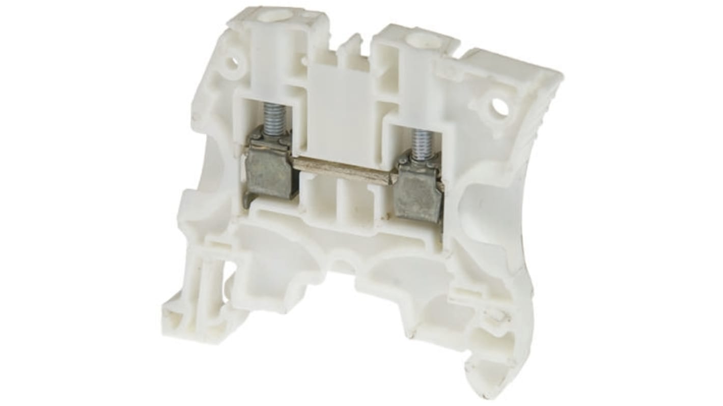 Morsettiera passante Entrelec, Bianco, livello Singolo, 41A