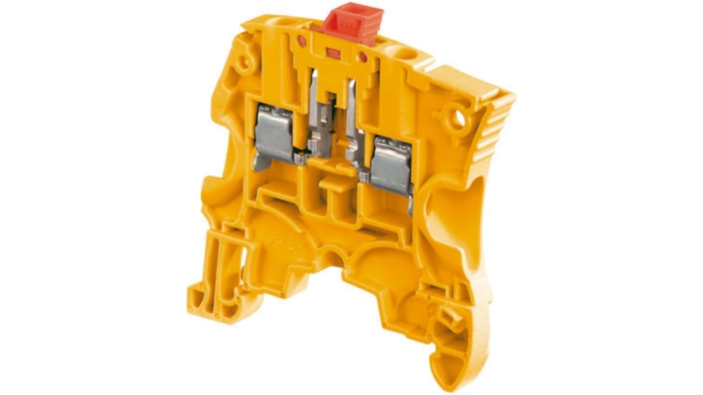 Entrelec SNK Series Orange Disconnect Terminal Block, 4mm², Screw Clamp Termination