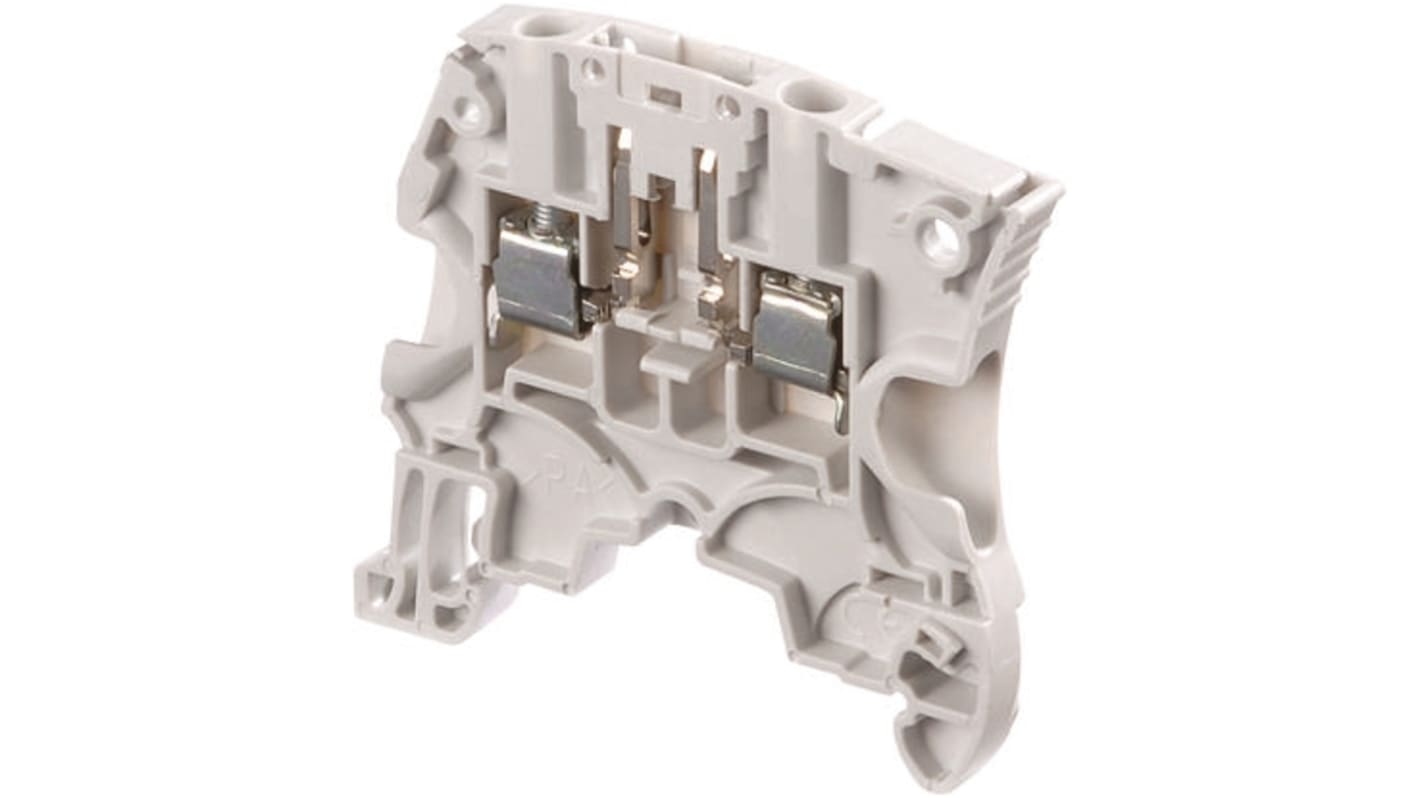 Entrelec SNK Series Grey Disconnect Terminal Block, 4mm², Single-Level, Screw Termination