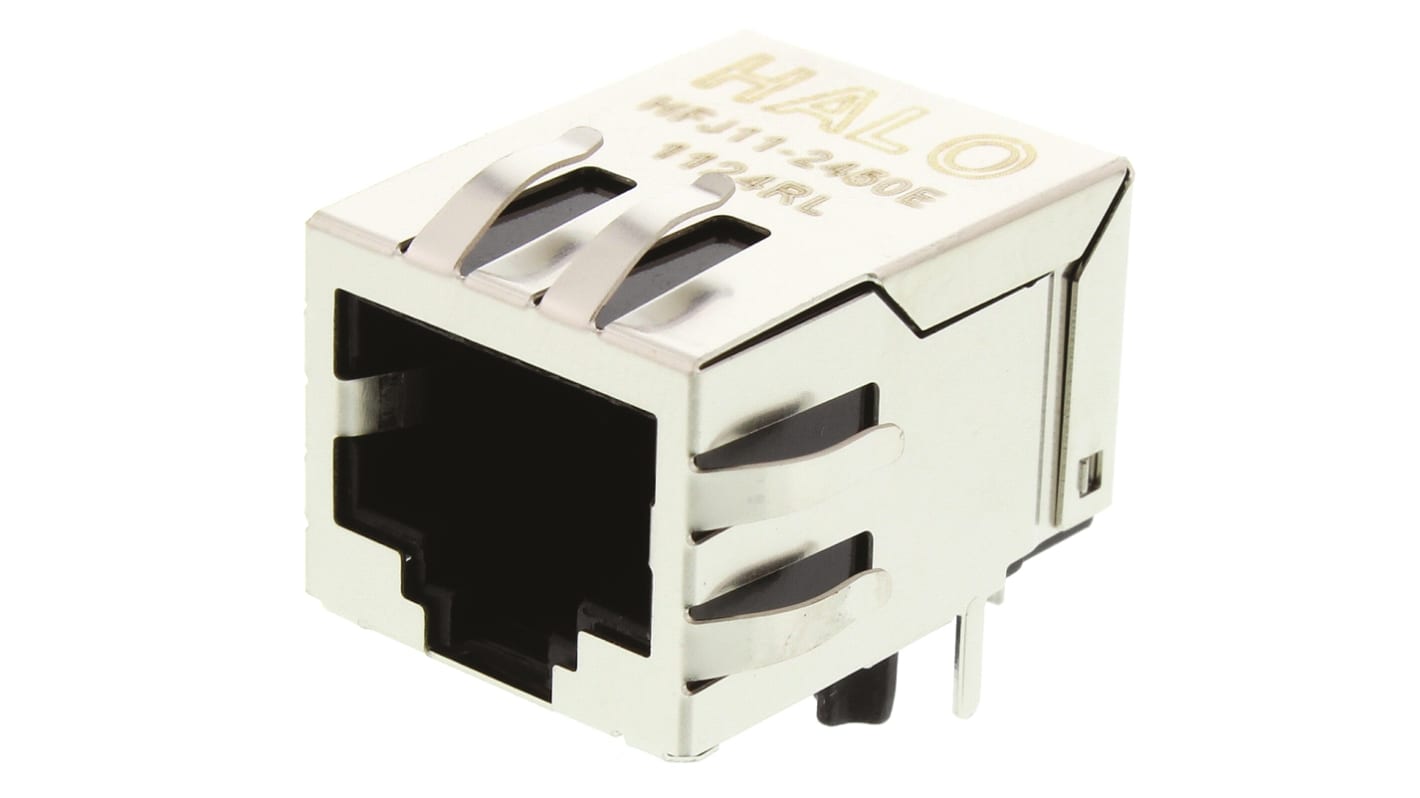 Halo Electronics FastJack Series Female RJ45 Connector, UTP Shield Straight 1 Port
