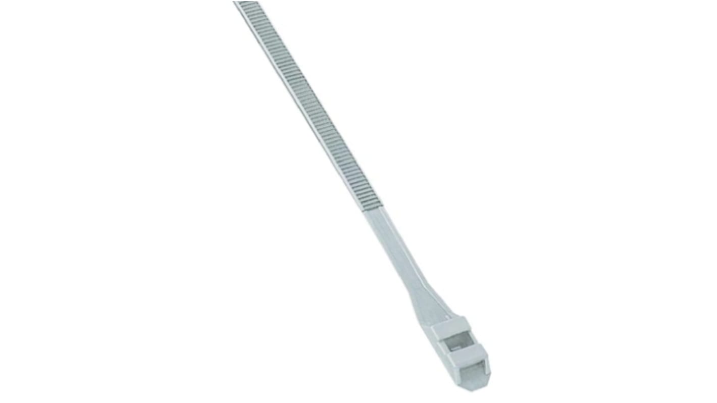RS PRO 結束バンド, 610mm x 9mm, ナチュラル, ナイロン 66