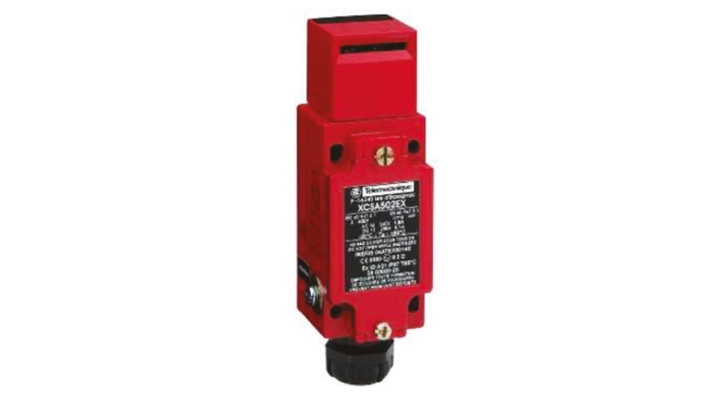 Telemecanique Sensors ATEX XCSA Safety Interlock Switch, 2NO/1NC, Keyed, Zinc Alloy