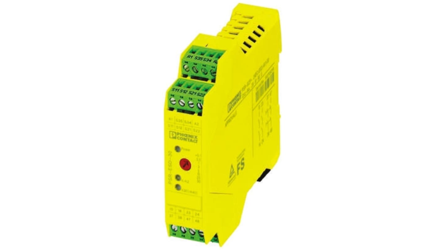 Phoenix Contact PSR-SPP Safety Relay, 24V dc, Dual-Channel, 4 Safety Contacts
