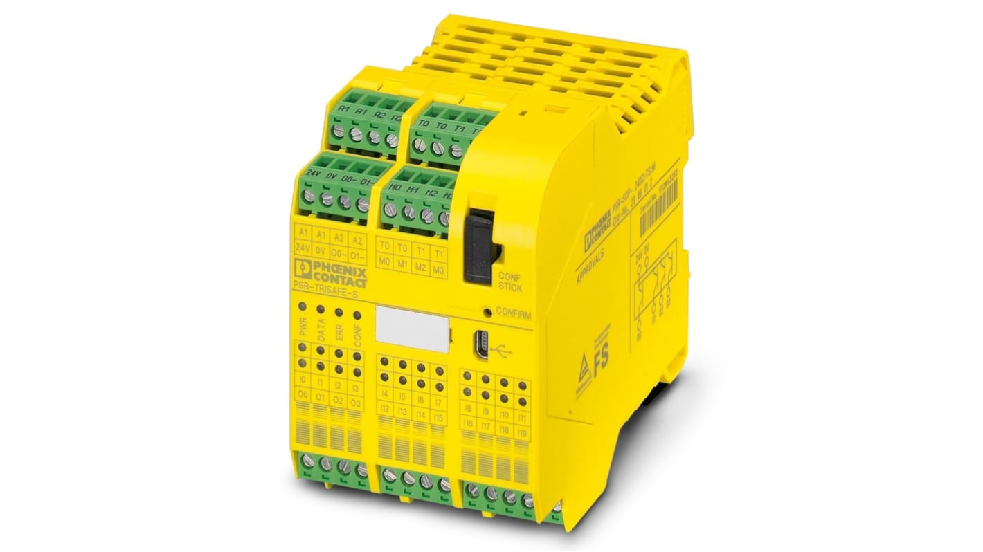 フエニックスコンタクト 安全モジュール PSR-SCP- 24DC/TS/Sシリーズ, セーフティ 入力 20 点, セーフティ 出力 6 点