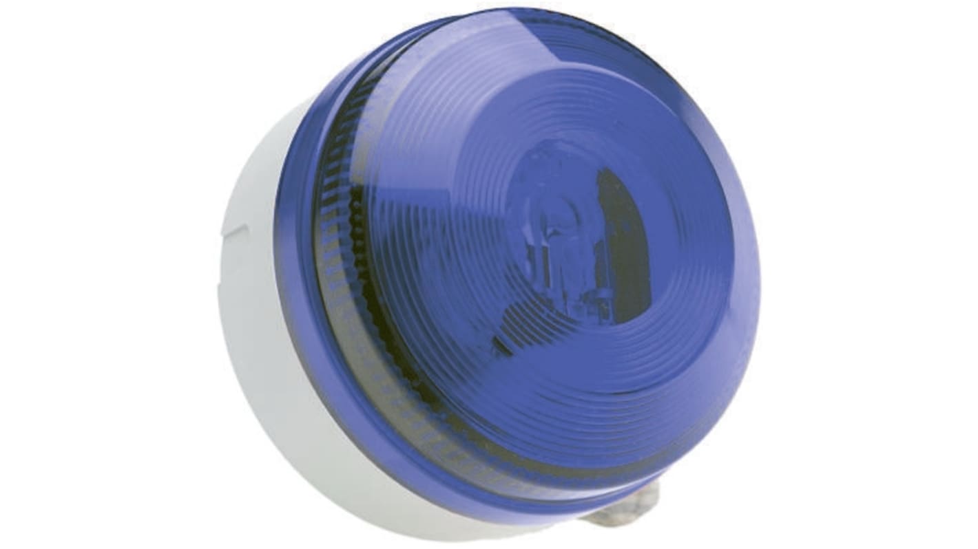 Moflash X 195 Series Blue Flashing Beacon, 180 → 250 V ac, Surface Mount, Xenon Bulb
