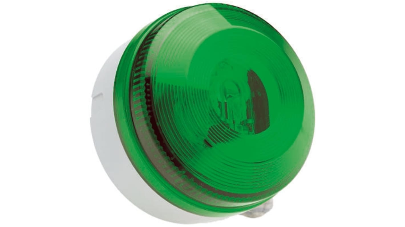 Moflash X 195 Series Green Flashing Beacon, 15 → 28 V ac/dc, Surface Mount, Xenon Bulb