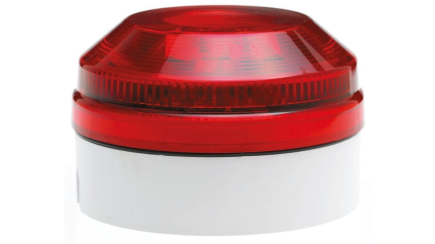 Moflash X195 Series Red Flashing Beacon, 180 → 265 V ac, Surface Mount, Xenon Bulb, IP65