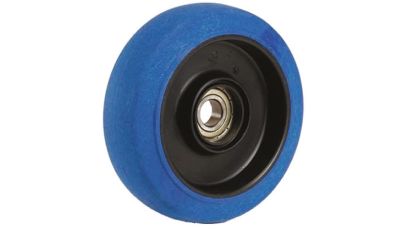 Flexello Blue Rubber Non-Marking Trolley Wheel, 180kg