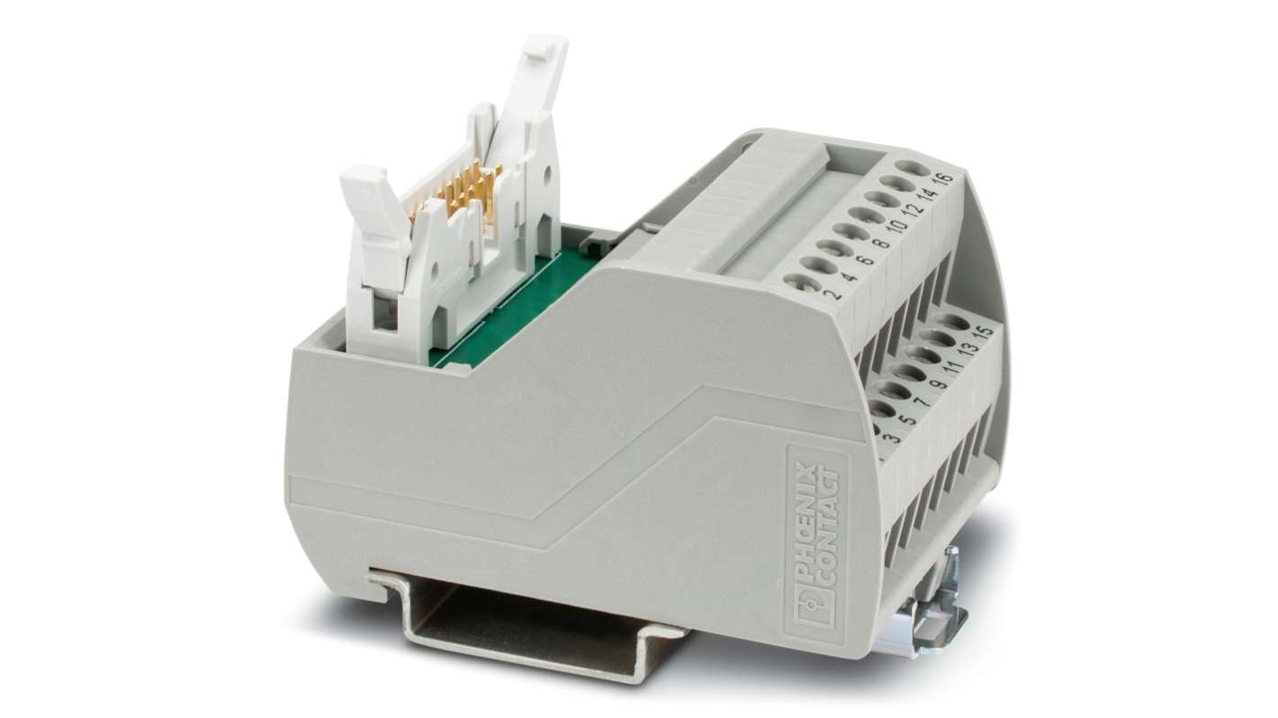 Modulo di interfaccia, Phoenix Contact, Cavo Ribbon piatto, Maschio, 16 poli, 60 V c.a./c.c., 1A