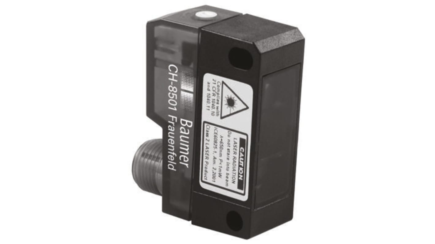 Rs-Online Sensore fotoelettrico Rettangolare Baumer a diffusione rilevamento 20 mm → 350 mm uscita PNP