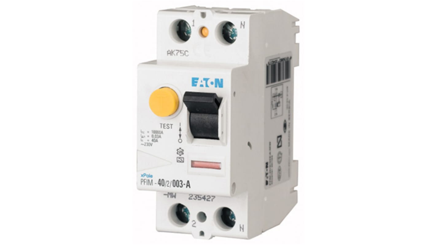 Eaton Eaton Moeller RCCB, 1P+N-polig, 63A, 100mA Typ AC XBoard