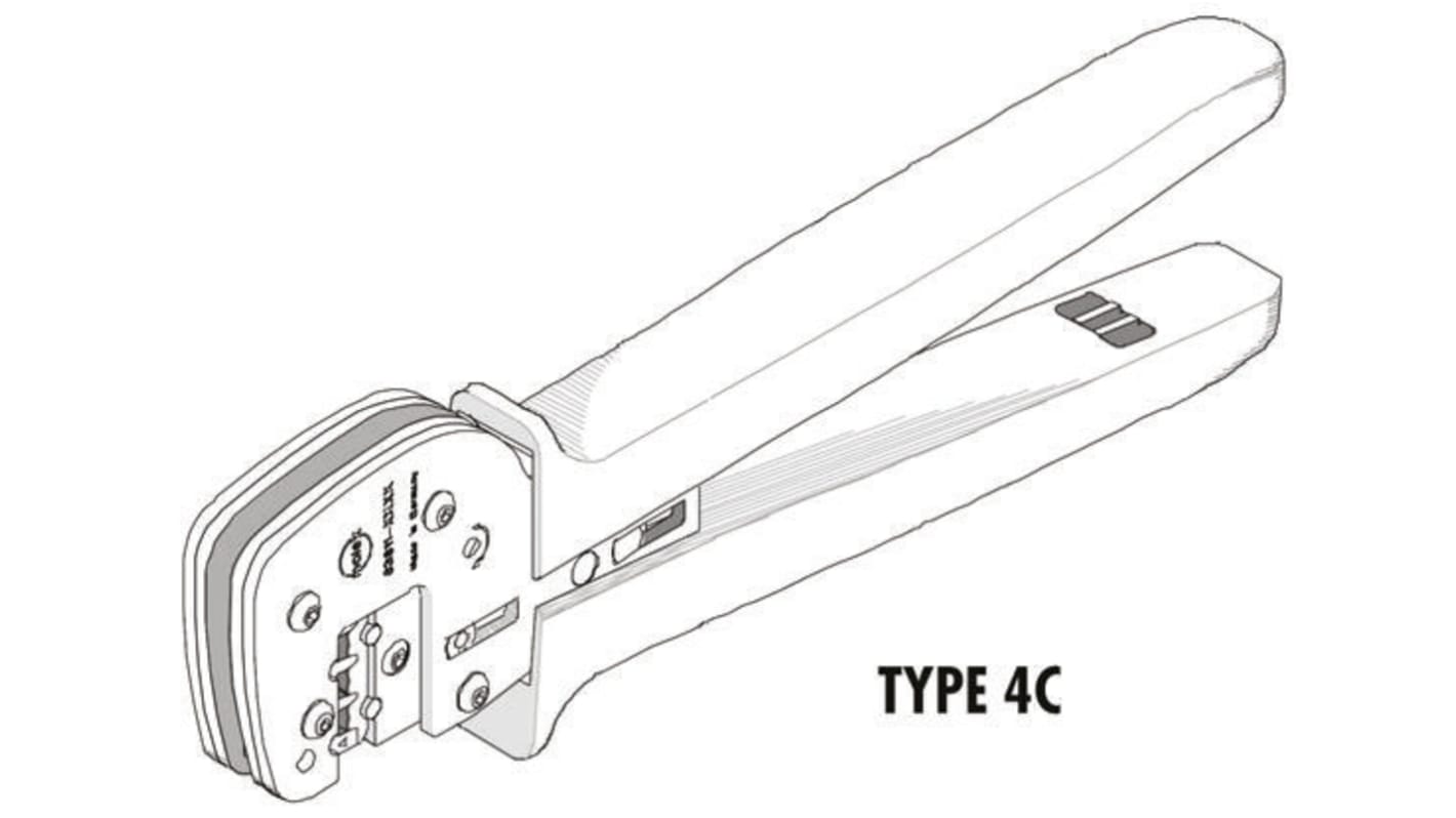 Molex 207129 Hand Ratcheting Crimp Tool for ML-XT / XRC Connectors