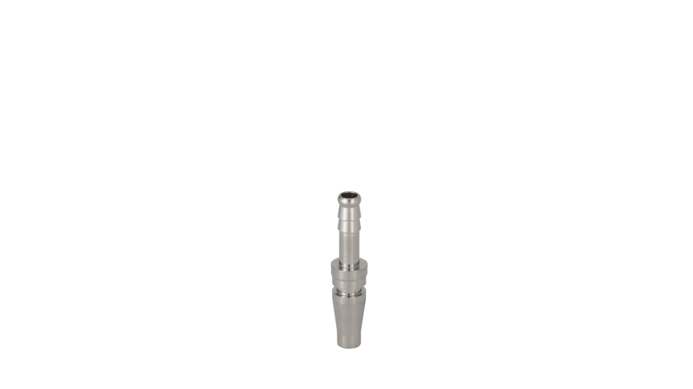 RS PRO Steel Female, Male Pneumatic Quick Connect Coupling, 10mm Hose Barb