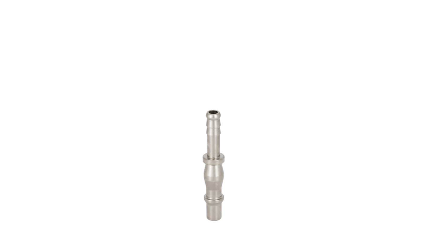 RS PRO Steel Female, Male Pneumatic Quick Connect Coupling, 8mm Hose Barb