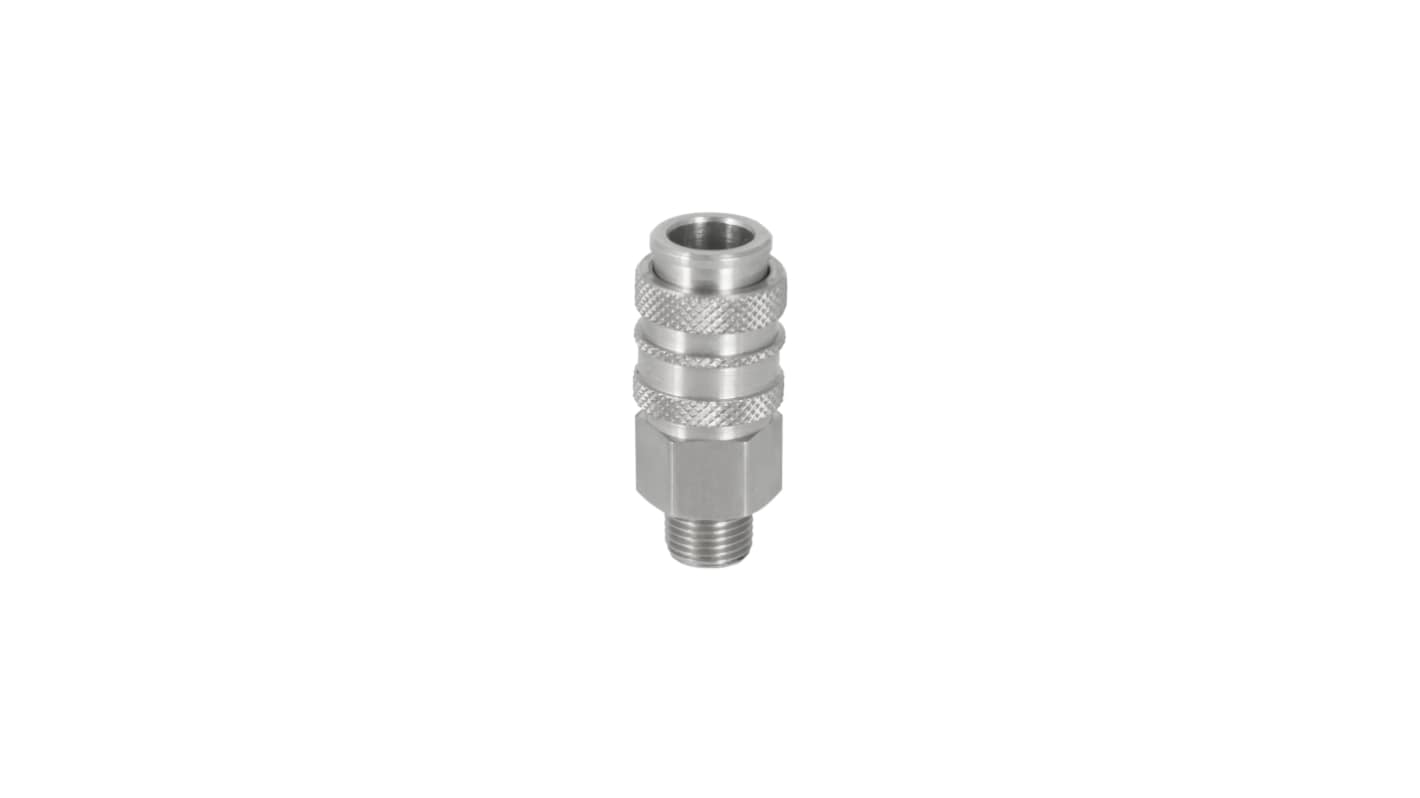 RS PRO Pneumatische Schnellsteckkupplung Messing, G3/8 Stecker, Mit Gewinde Camozzi, Legris, Rectus 21, Rectus 90