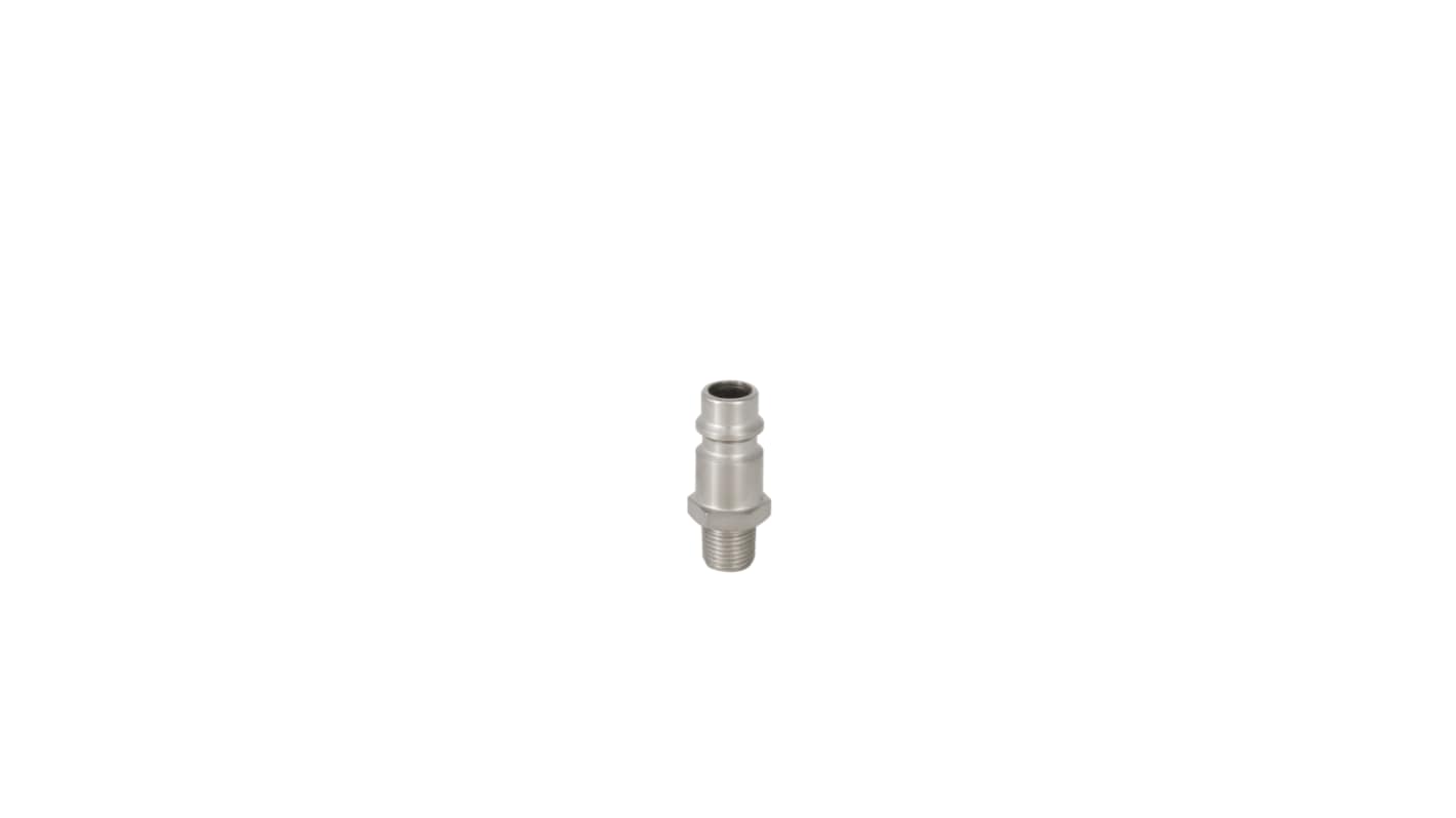 RS PRO Steel Male Pneumatic Quick Connect Coupling, G 1/4 Male Threaded