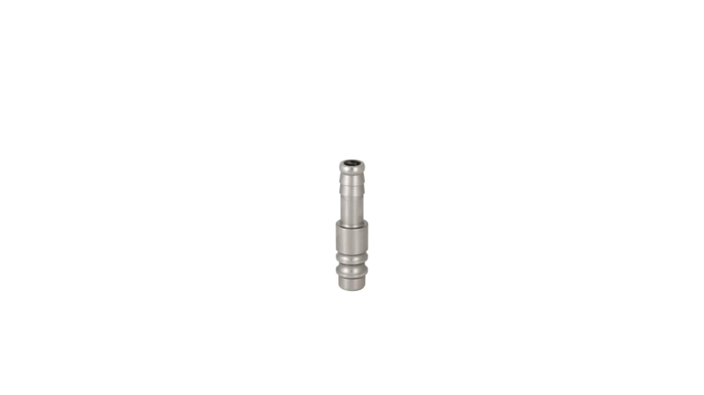 RS PRO Steel Female, Male Pneumatic Quick Connect Coupling, 10mm Hose Barb