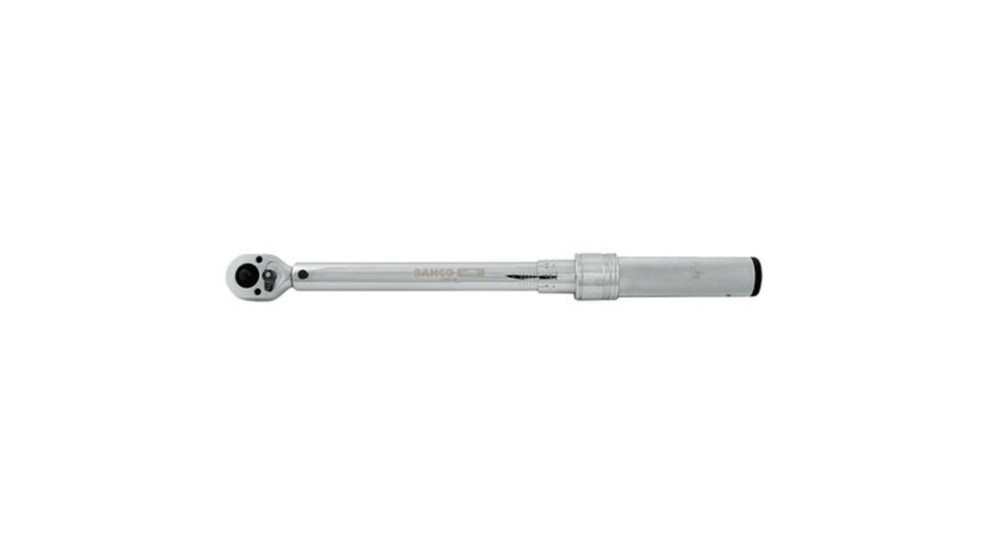 Bahco Click Torque Wrench, 60 → 340Nm, 1/2 in Drive, Square Drive