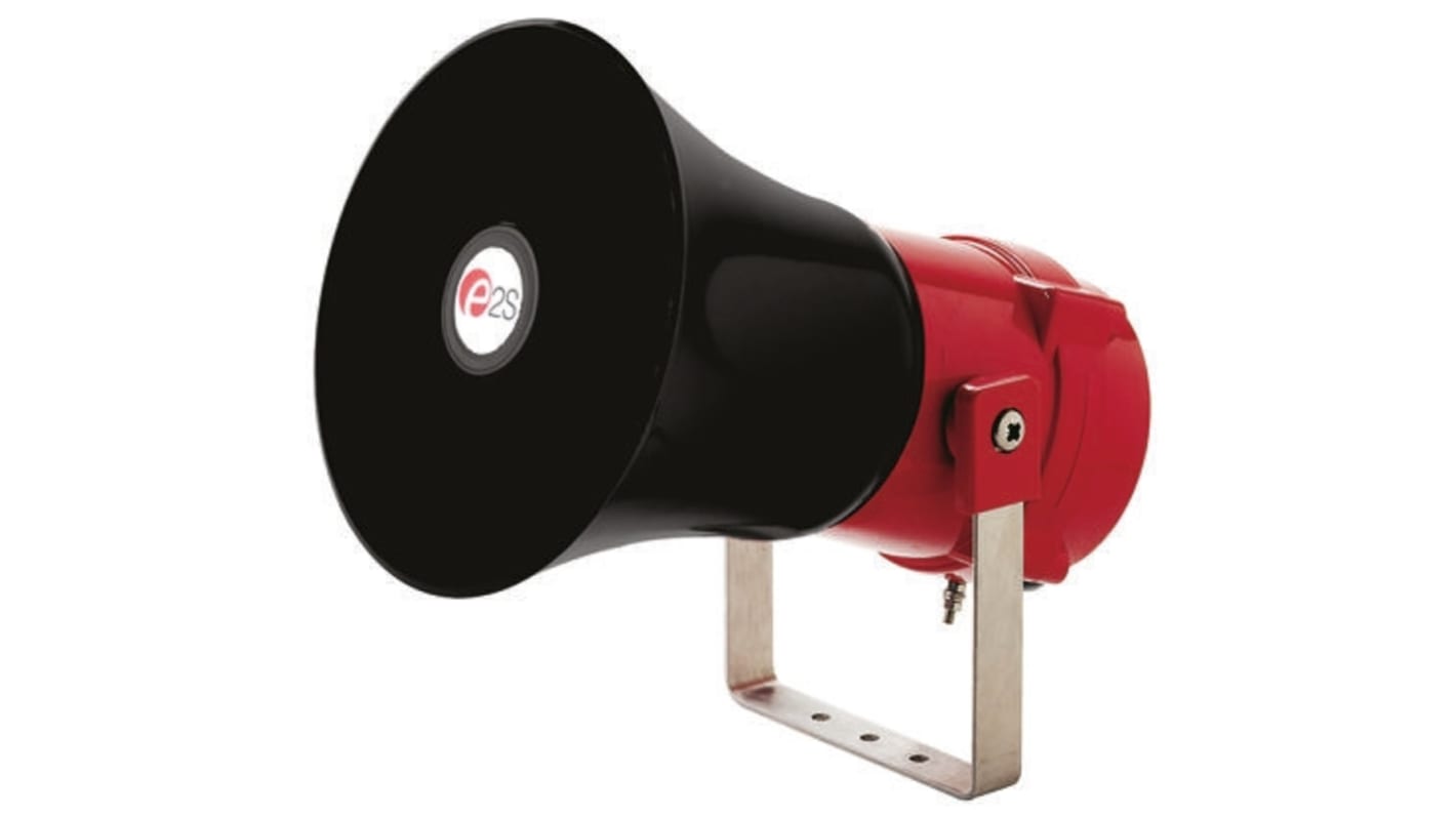 Segnalatore acustico elettronico e2s, 24 V c.c., 123dB a 1 m, IP67, montaggio superficiale