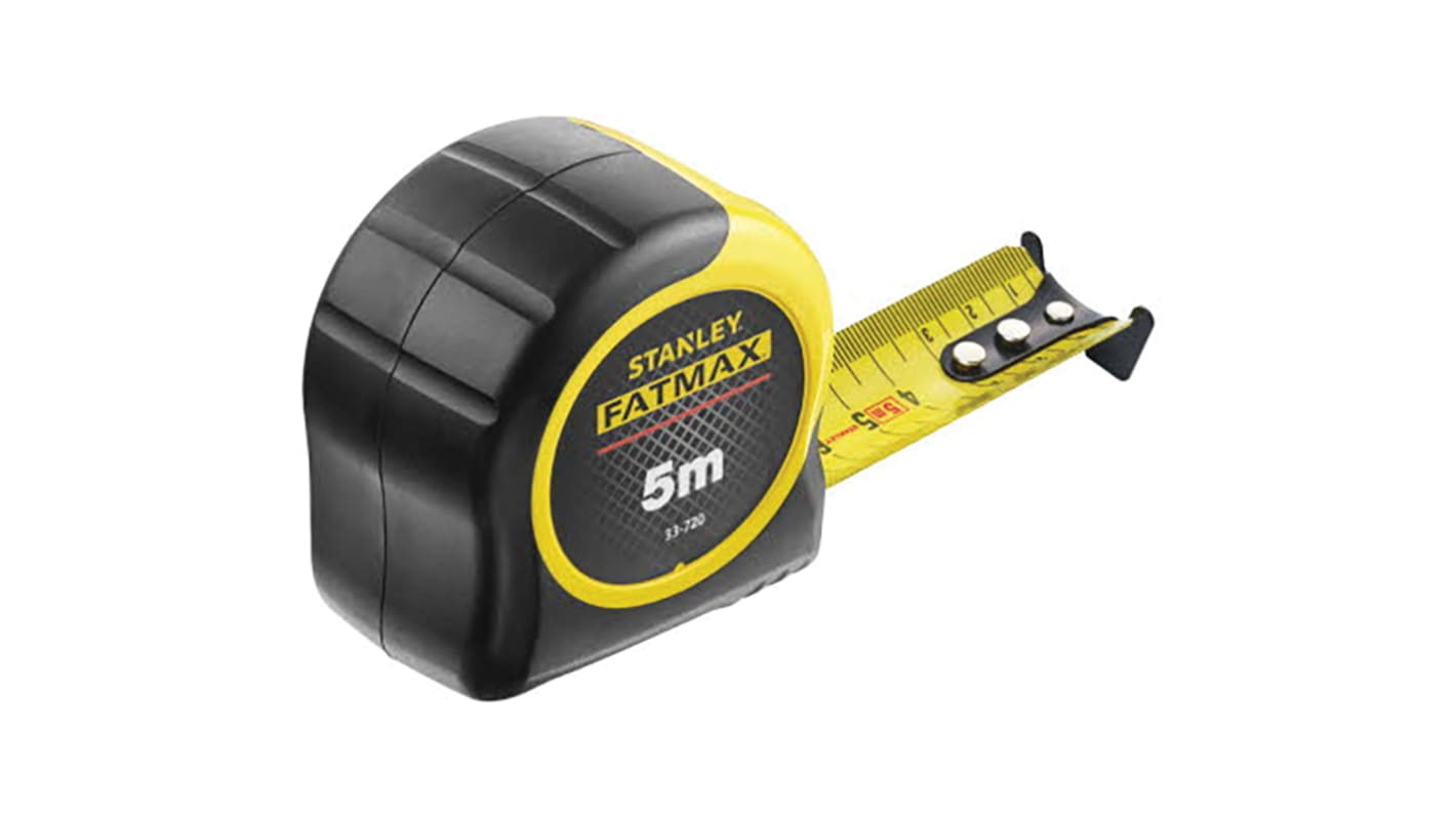 Stanley FatMax 5m Tape Measure, Metric, With RS Calibration