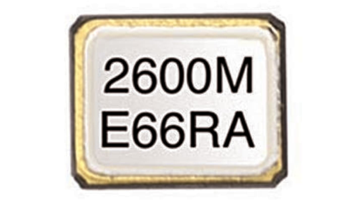 Unidad de cristal 30MHZ, ±50ppm, SMD, 4-Pin, 3.2 x 2.5 x 0.7mm