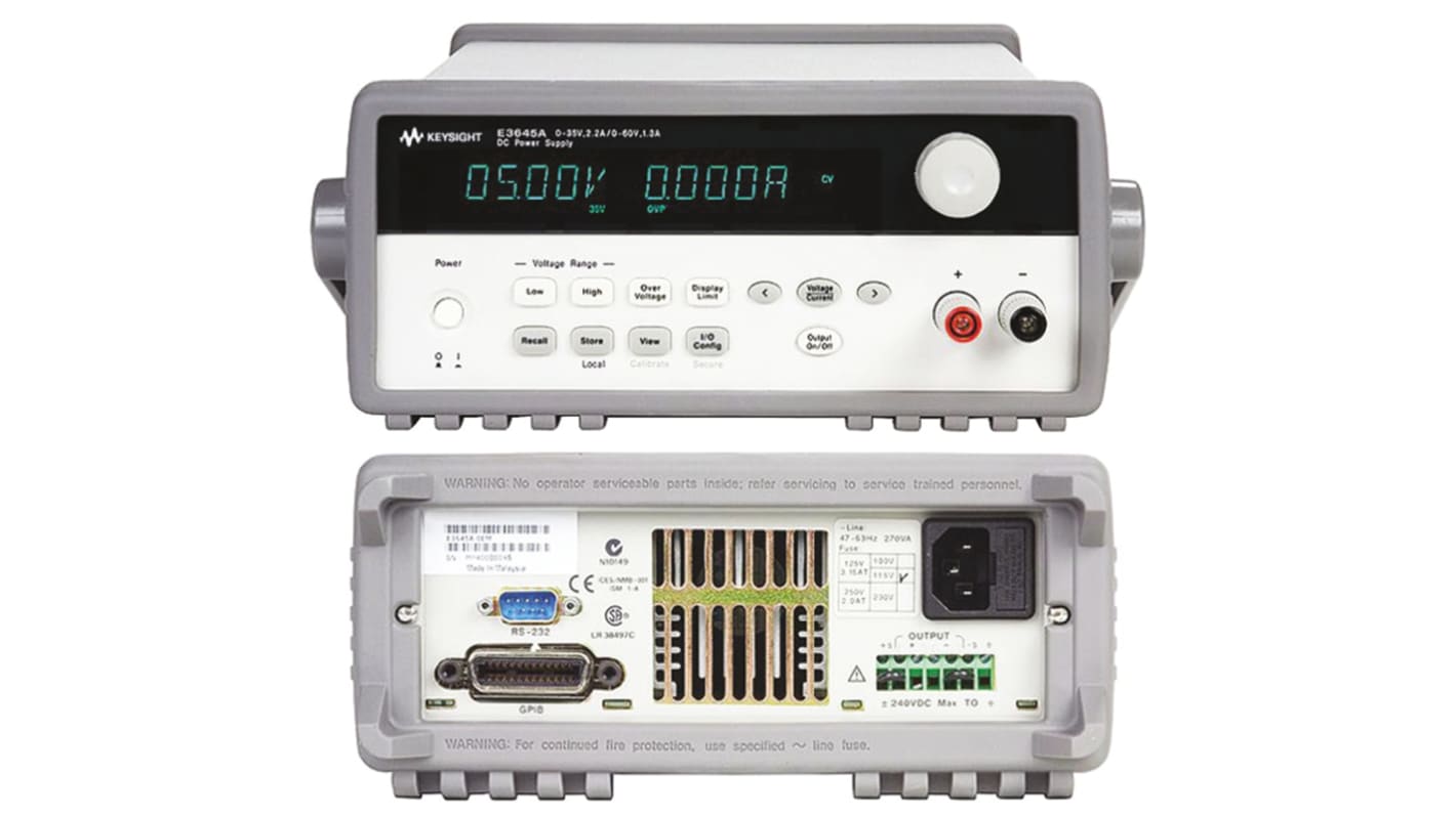 Keysight Technologies E364XA Series Digital Bench Power Supply, 0 → 60V, 1.1A, 1-Output, 80W