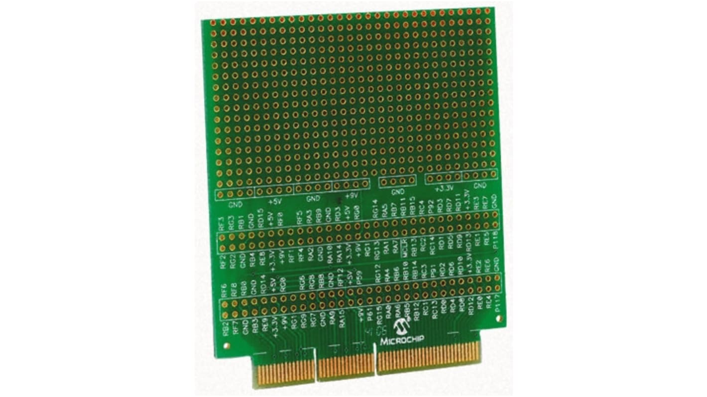 Placa dependiente Microchip AC164126, para Prototipo PICtail Plus